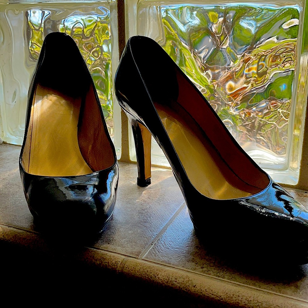Kate Spade navy patent leather